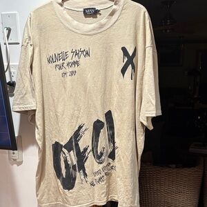 Boohoo Beige Graphic Short Sleeve Tee